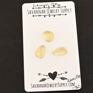 Rose Cut Lemon Quartz Cabochons – Lucille