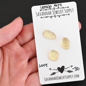 Rose Cut Lemon Quartz Cabochons – Lucy