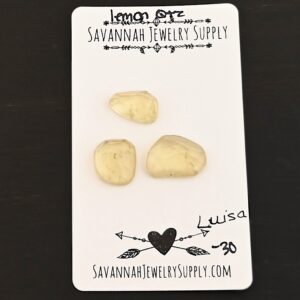 Rose Cut Lemon Quartz Cabochons – Luisa