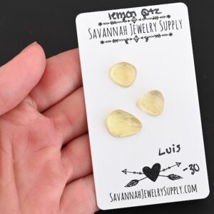 Rose Cut Lemon Quartz Cabochons – Luis