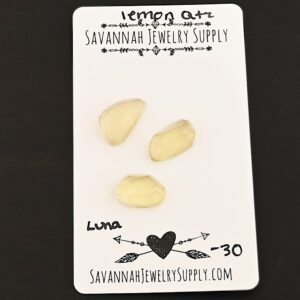 Rose Cut Lemon Quartz Cabochons – Luna