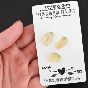 Rose Cut Lemon Quartz Cabochons – Luna