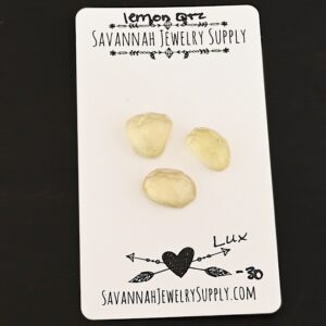 Rose Cut Lemon Quartz Cabochons – Lux