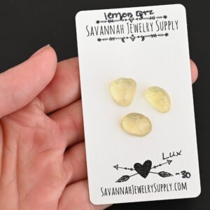 Rose Cut Lemon Quartz Cabochons – Lux