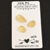 Lyla Rose Cut Lemon Quartz Cabochon Parcel shown on business card