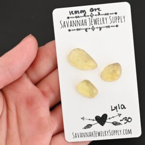 Rose Cut Lemon Quartz Cabochons – Lyla