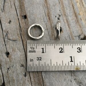Sterling Silver Hammered Jump Ring